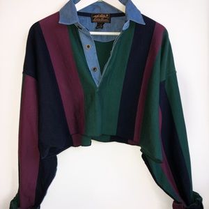Cropped Brand New Eddie Bauer Rugby shirt